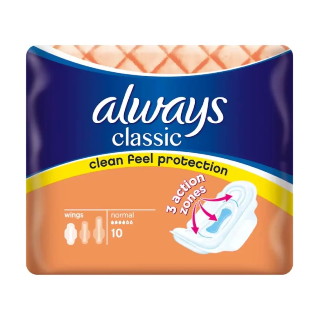 Absorbante Always Classic Normal, mărimea 1, 10 buc