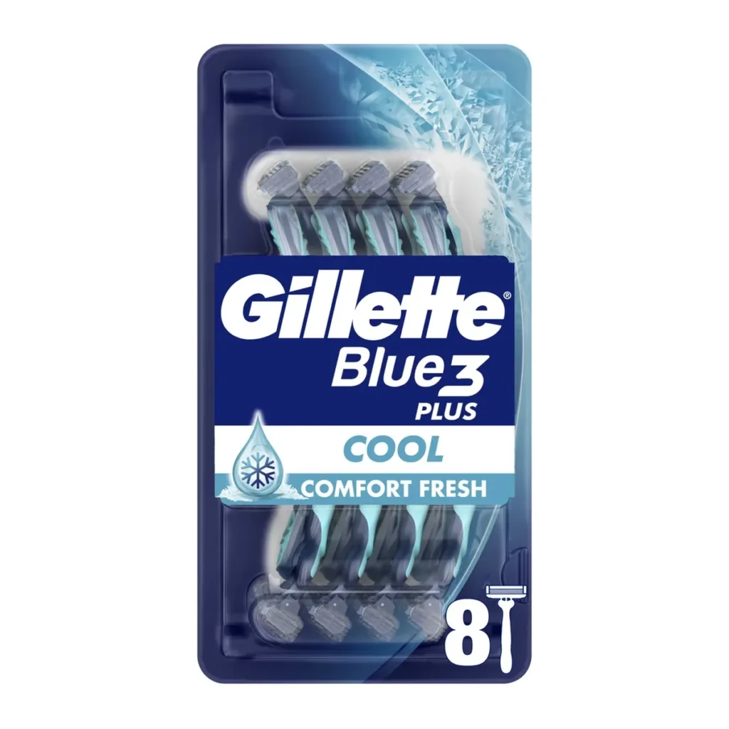 Aparate de ras Gillette Blue III 6+2, 8 buc