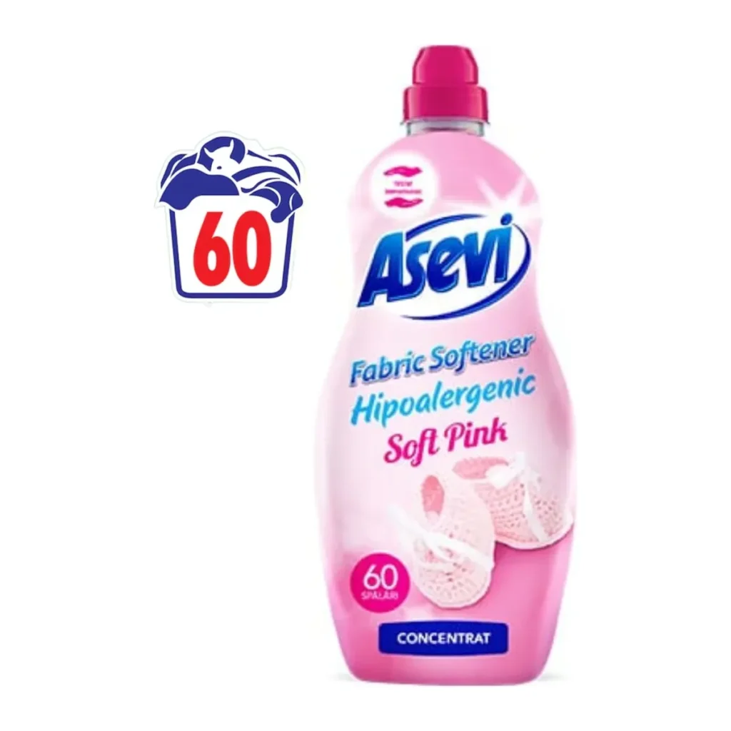 Balsam de rufe Asevi Talco Rosa, 60 spălări, 1.5 L