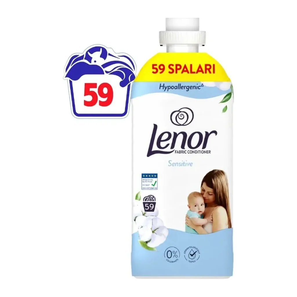 Balsam de rufe Lenor Sensitive, 59 spălări