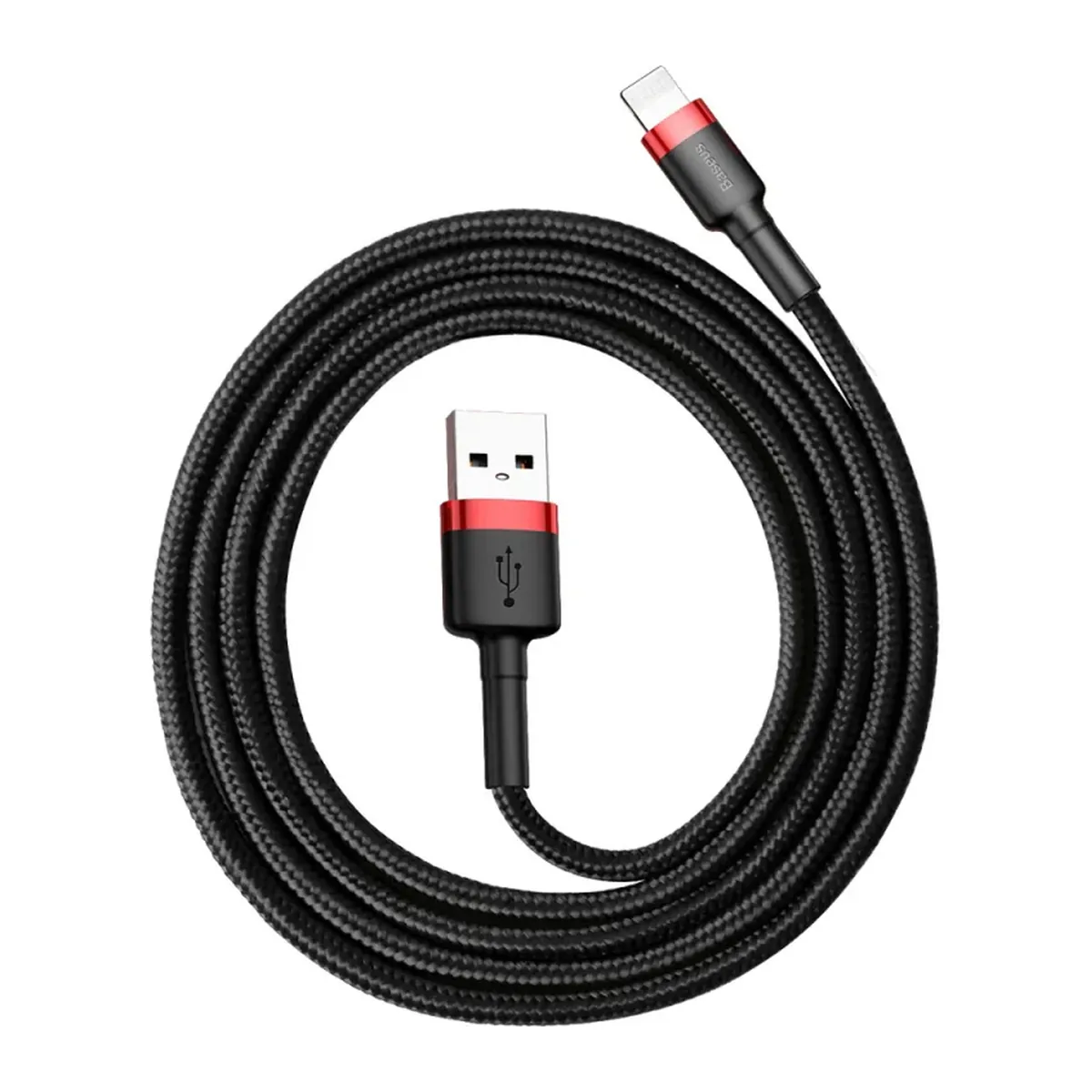 Cablu de date Baseus Cafule iPhone 2 4A 1 M Red Black