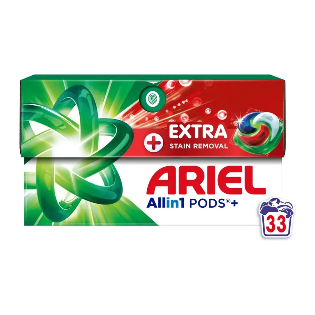 Capsule detergent Ariel Extra Stain Removal Plus, 33 buc