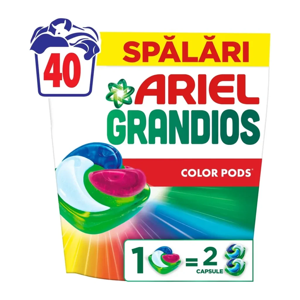 Capsule detergent Ariel Grandios Color, 40 buc