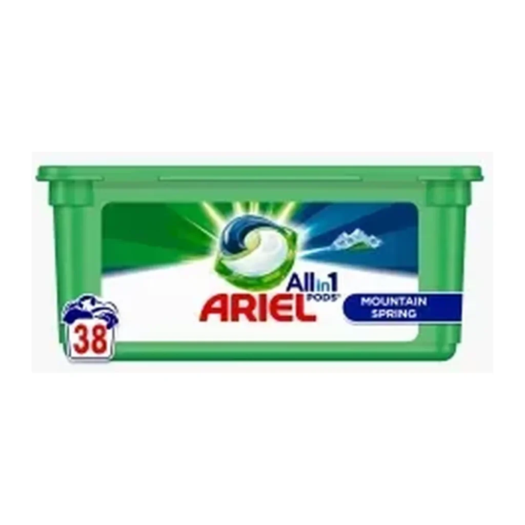 Capsule detergent Ariel Mountain Spring, 38 buc