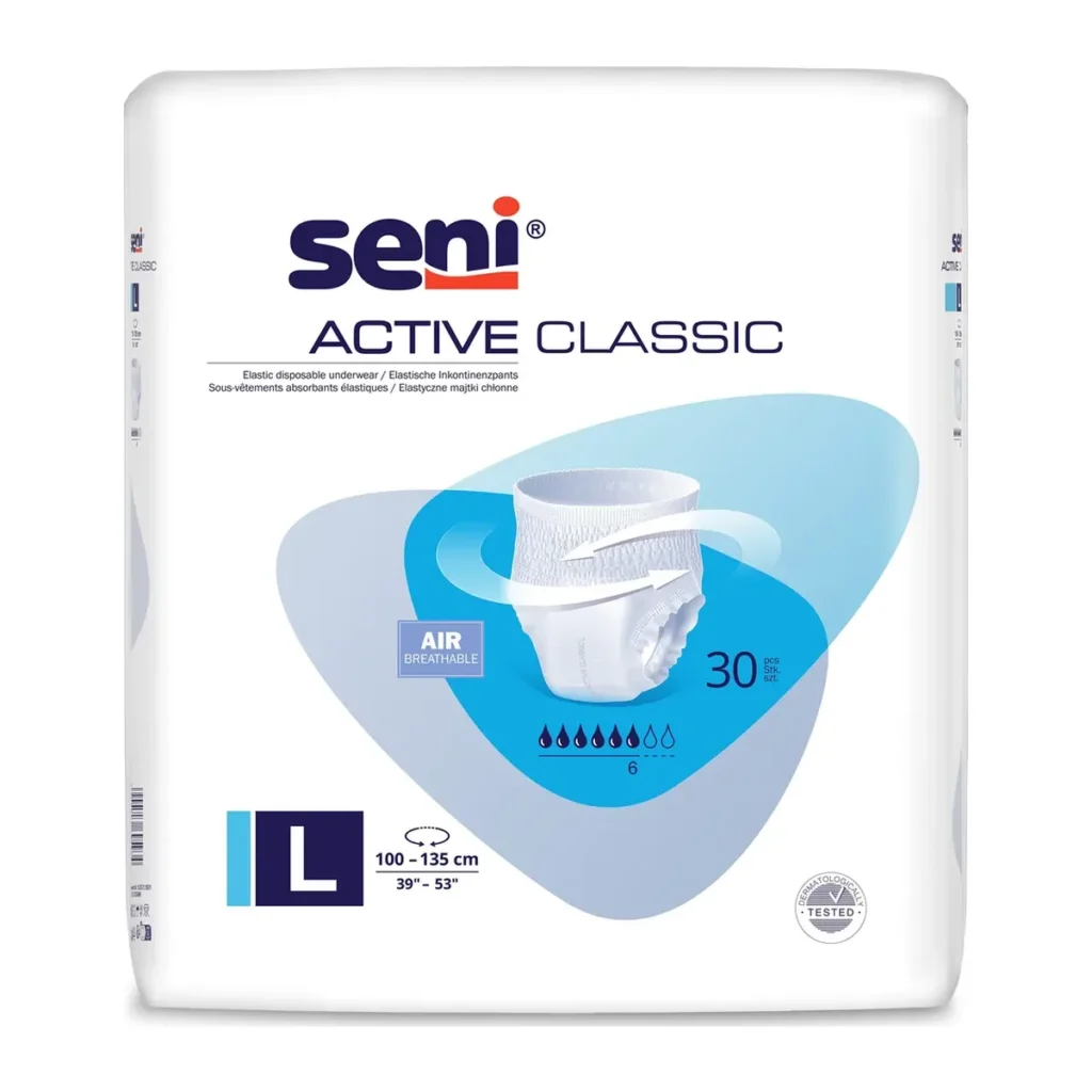 Chiloți absorbanți Seni Active Classic, mărimea L, 30 buc