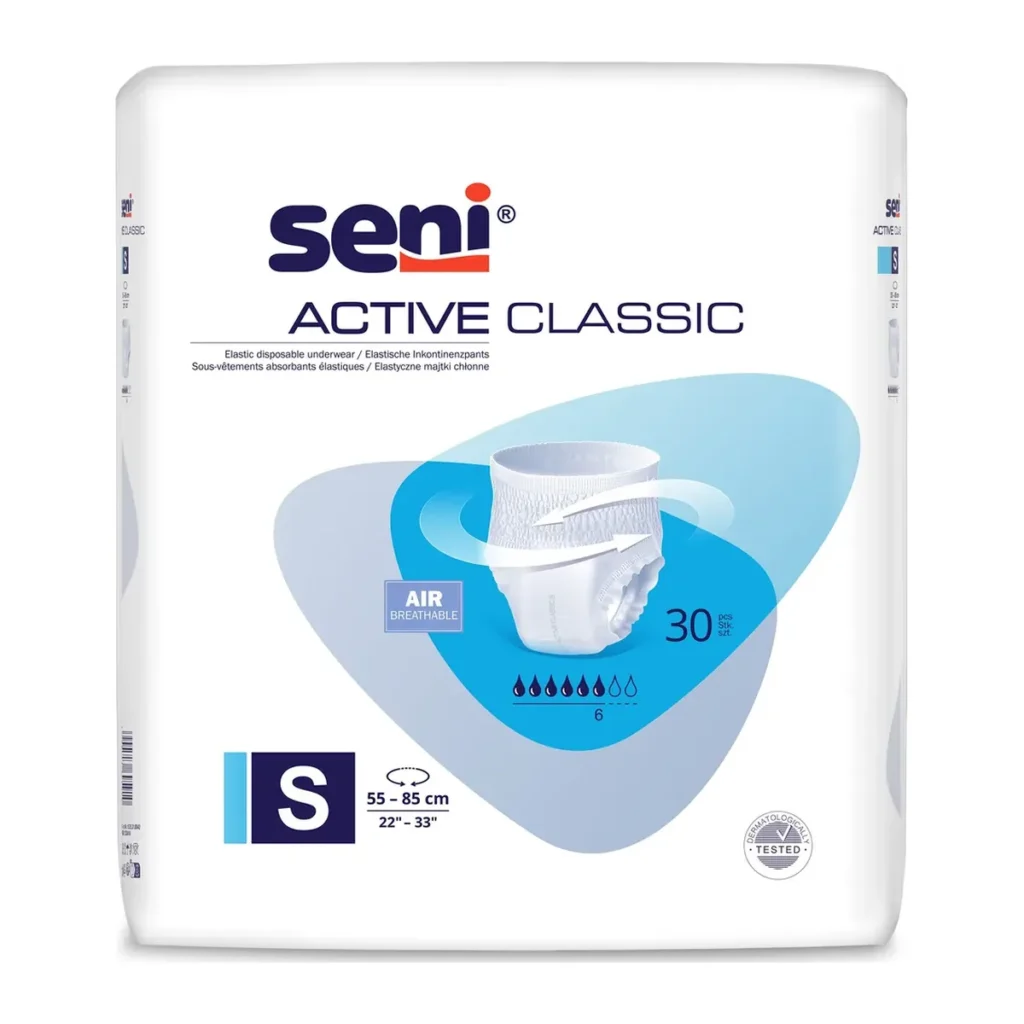 Chiloți absorbanți Seni Active Classic, mărimea S, 30 buc