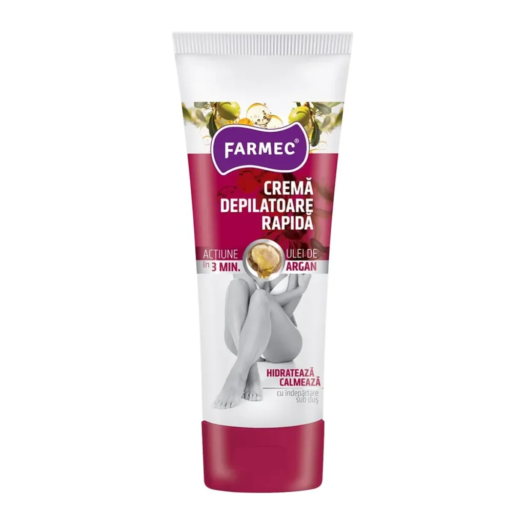 Cremă depilatoare Farmec Rapidă Argan, 150 ml