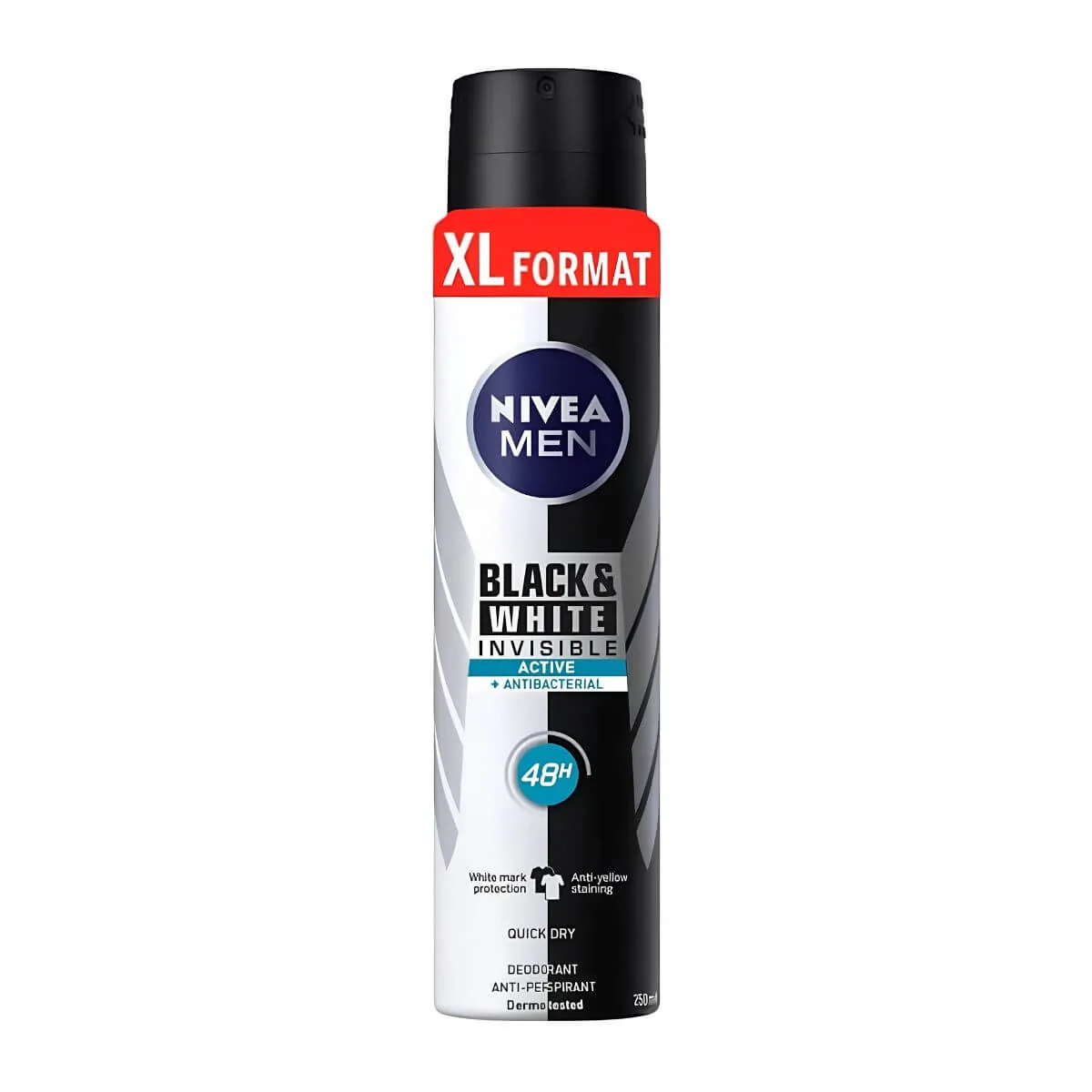 Deodorant spray Nivea Men Invisible Active Black & White