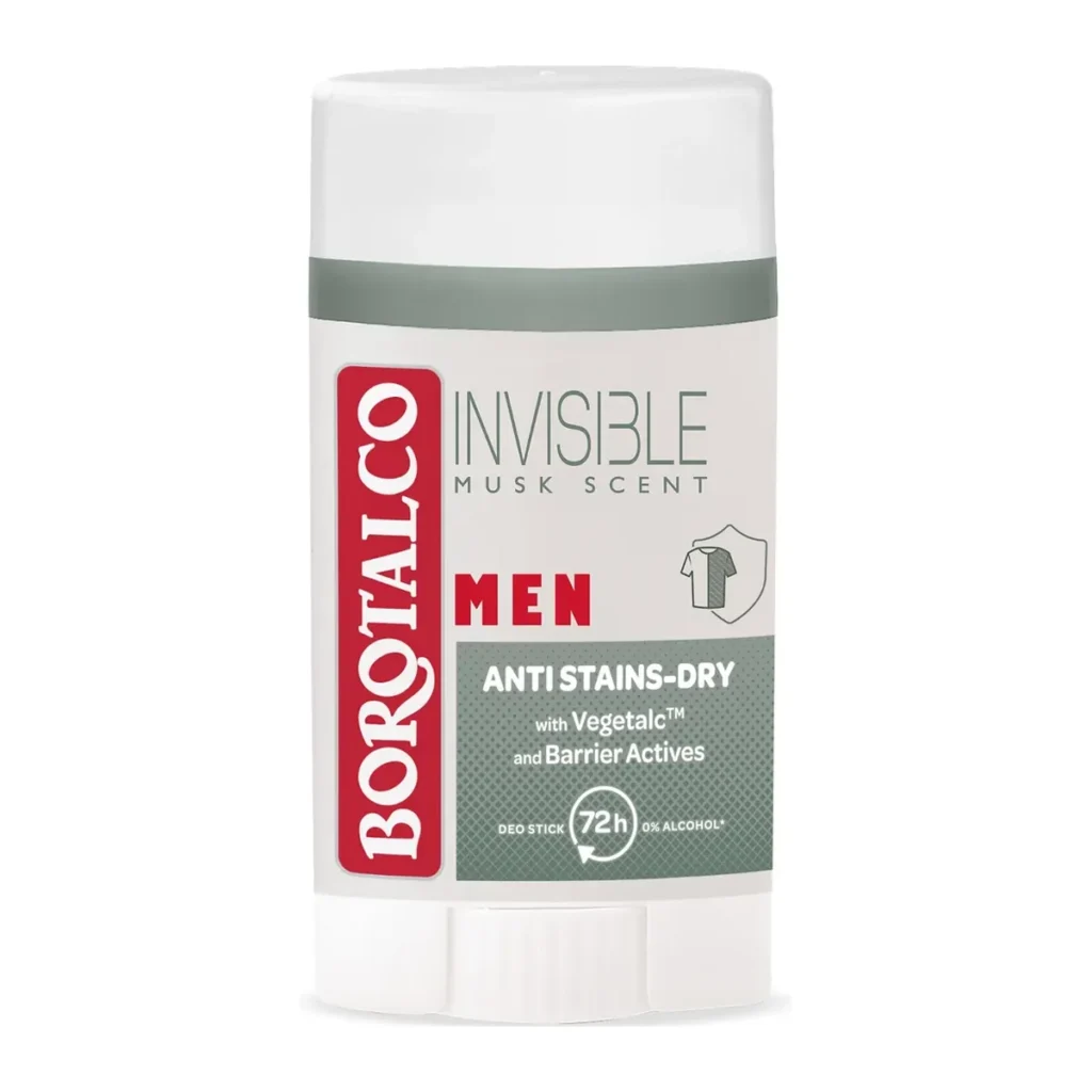 Deodorant stick Borotalco Men Invisible, 40 ml