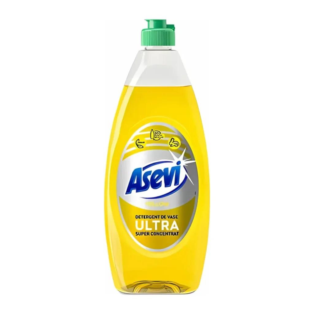 Detergent de vase Asevi Ultra Yellow, 650 ml