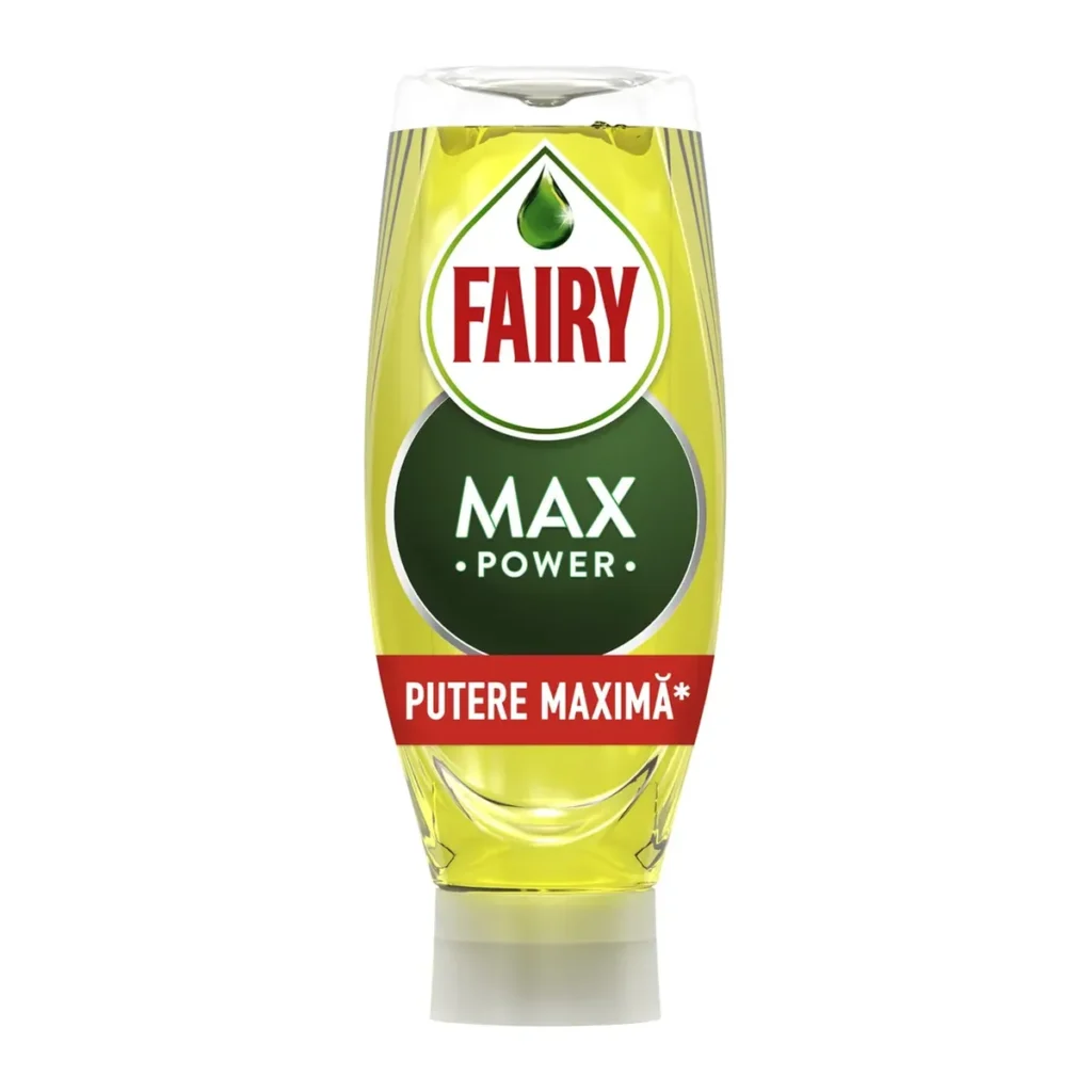 Detergent de vase Fairy Max Power Lemon, 545 ml
