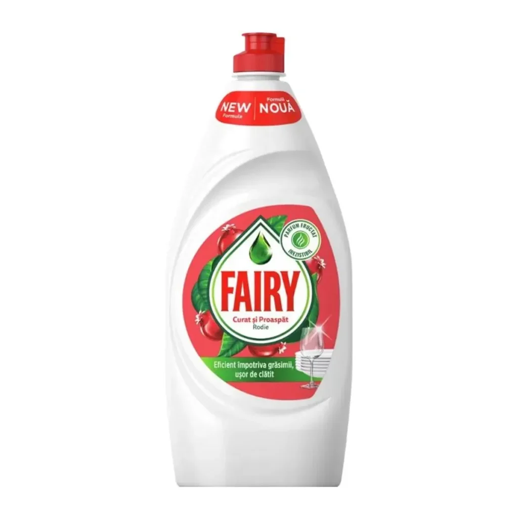 Detergent de vase Fairy Pomegranate Red Orange, 450 ml