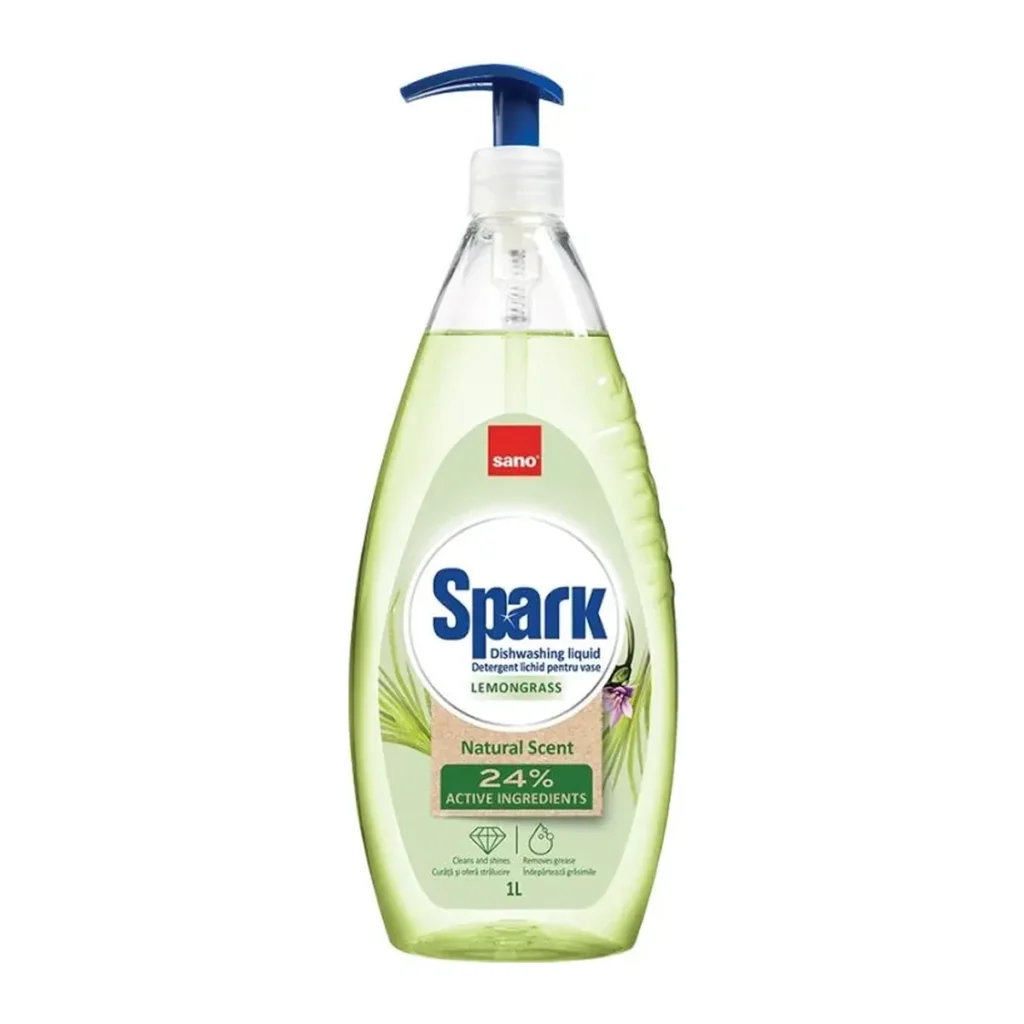 Detergent de vase Sano Spark Lămâie, 1 L