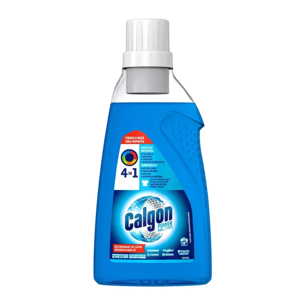Gel anticalcar mașină de spălat Calgon Albastru, 15 spălări, 750 ml