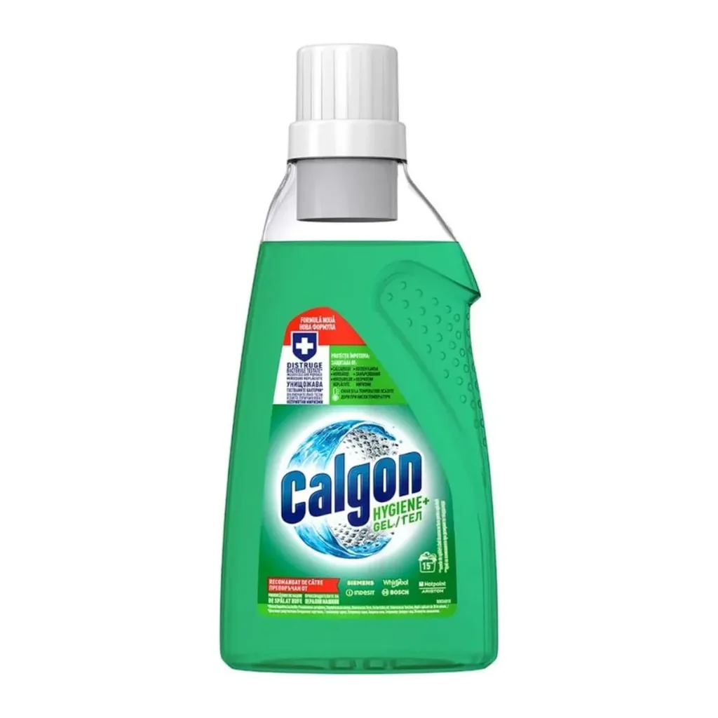 Igienizant mașină de spălat Calgon Hygiene+, 15 spălări, 750 ml