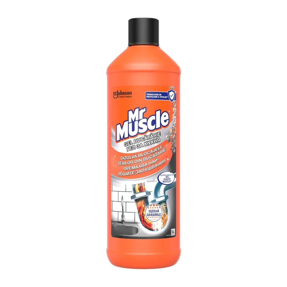 Soluție desfundare țevi Mr Muscle Kitchen