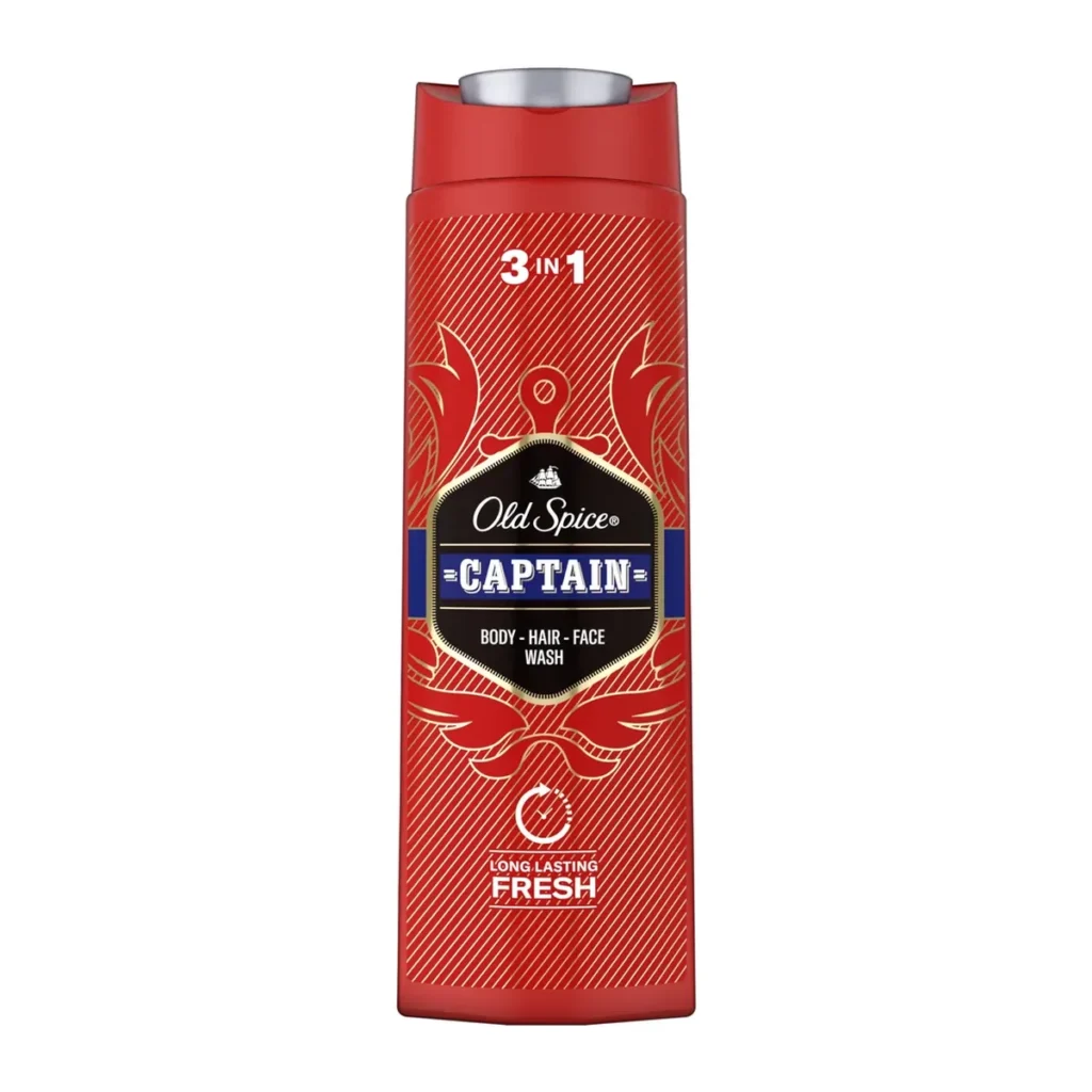 Gel de duș Old Spice 3 In 1 Captain, 400 ml