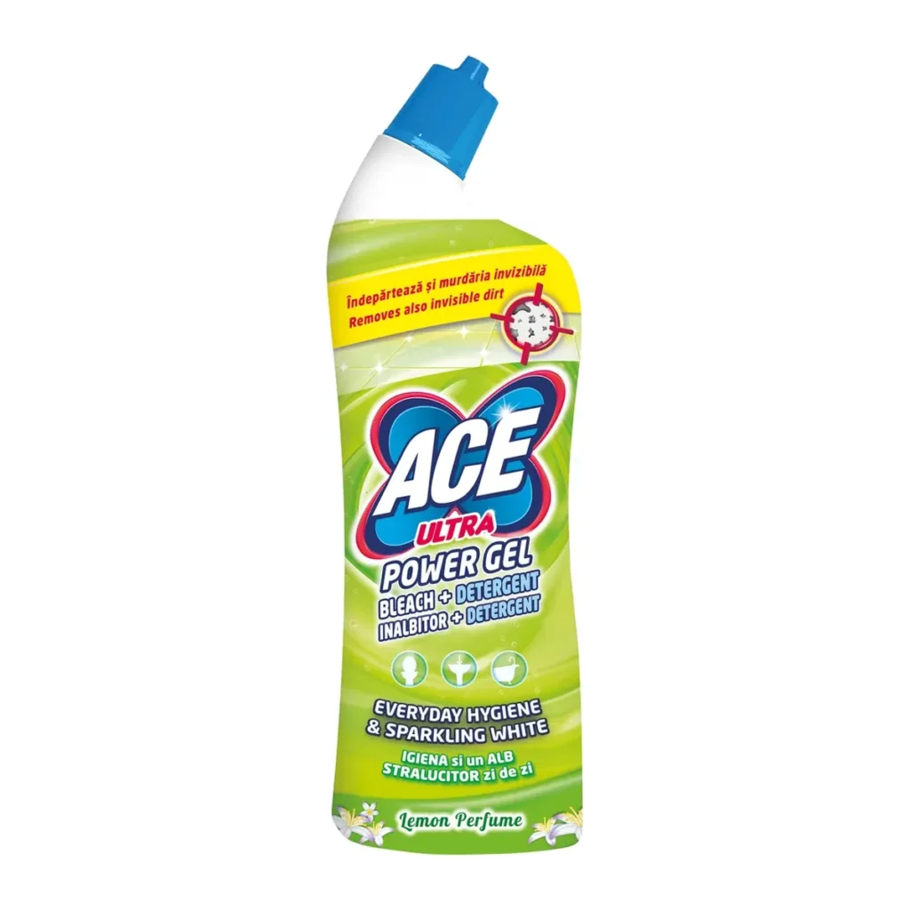Înălbitor Ace Power Gel Lemon, 750 ml