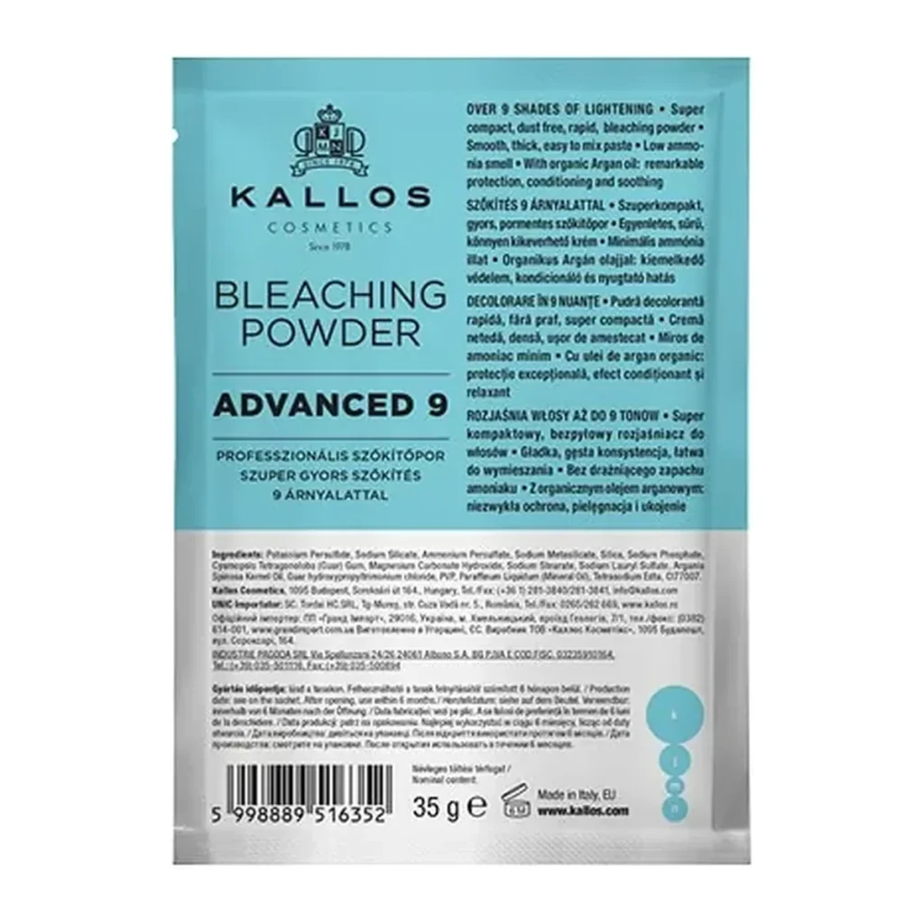 Pudră decolorantă Kallos Super 9 Plic, 35 g
