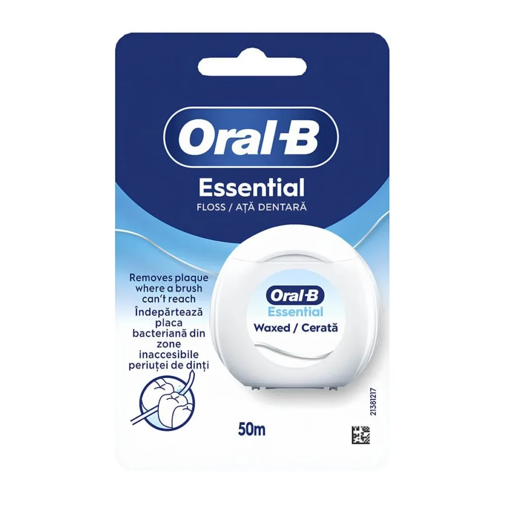 Ață dentară Oral-B Waxed Floss, 50 m