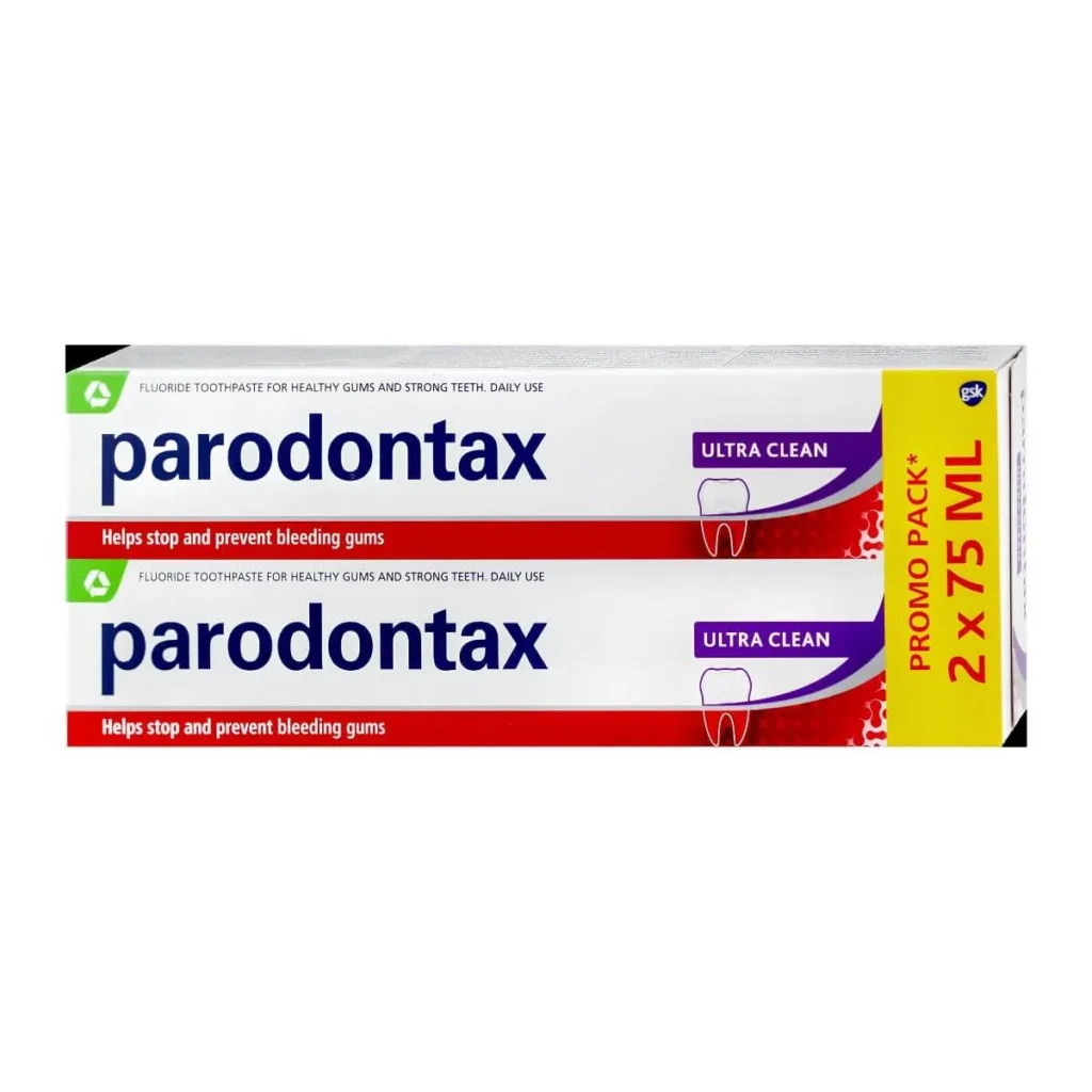 Pastă de dinți Parodontax Ultra Clean 2×75 ml, 150 ml