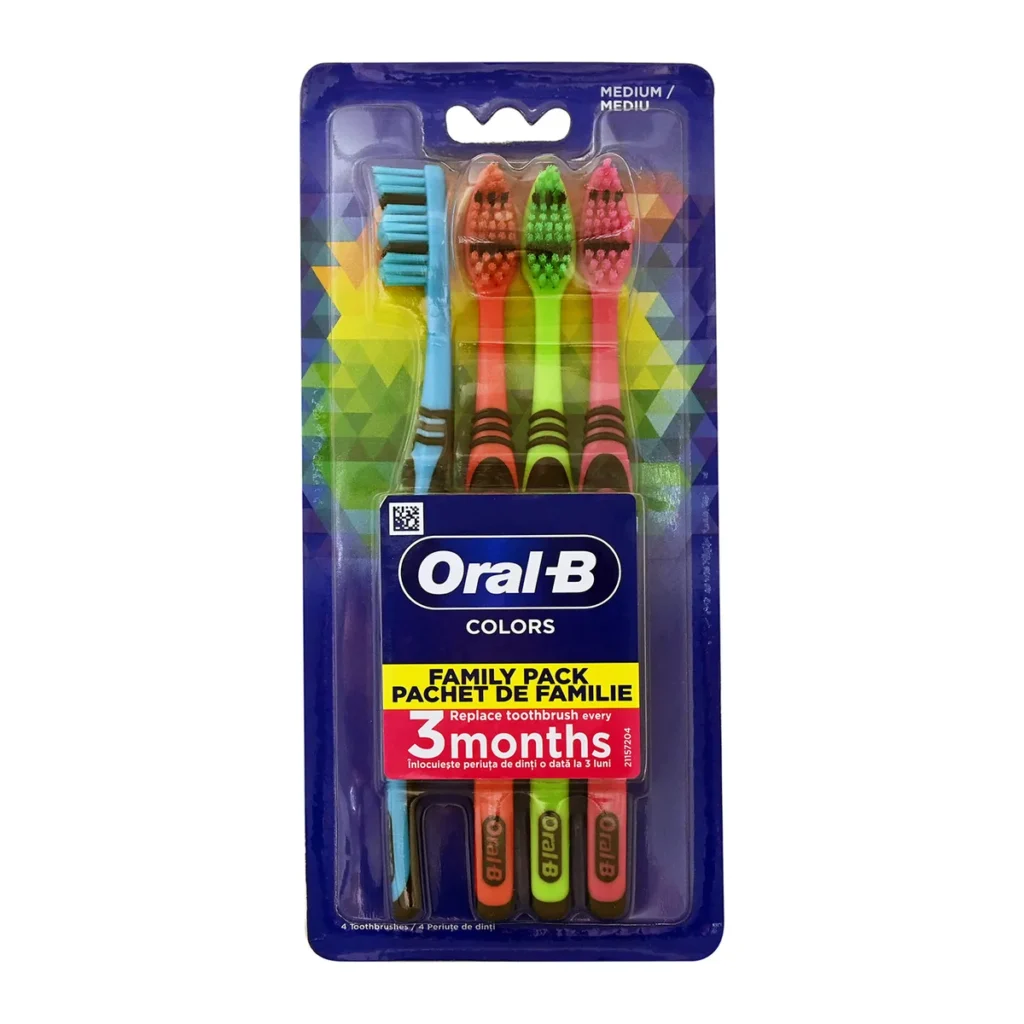 Periuță de dinți Oral-B Colors, 4 buc