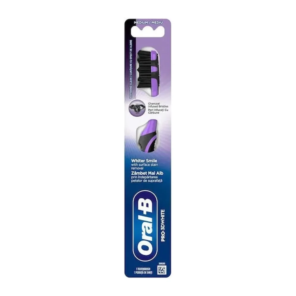 Periuță de dinți Oral-B 3D White Charcoal