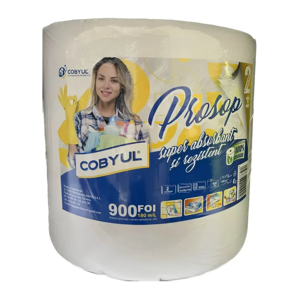 Prosoape de hârtie profesionale Steffy alb, 180 m, 900 foi