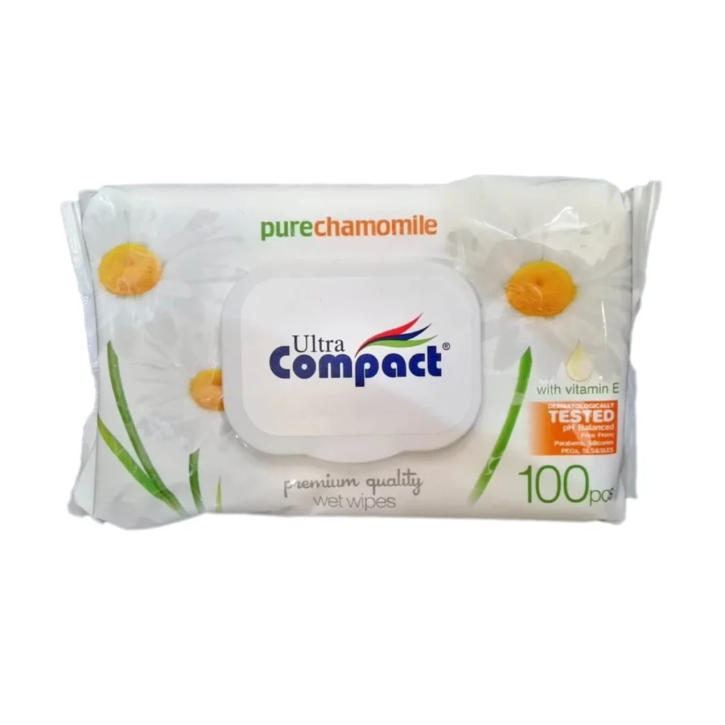 Șervețele umede UC Mușețel, 100 buc