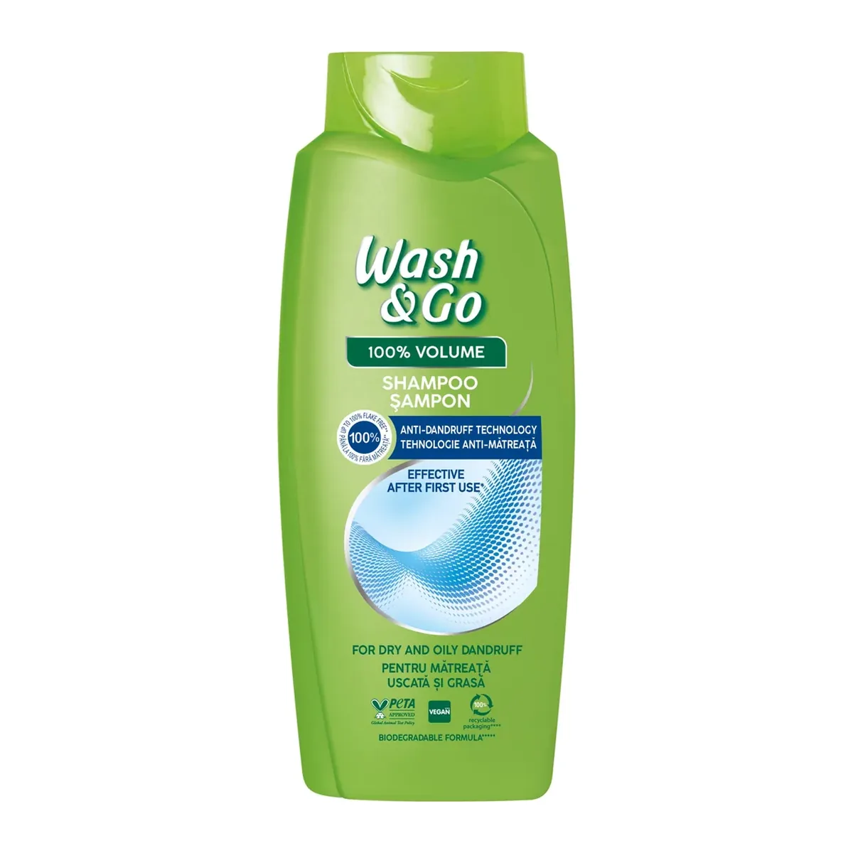 Șampon Wash & Go Antimătreață