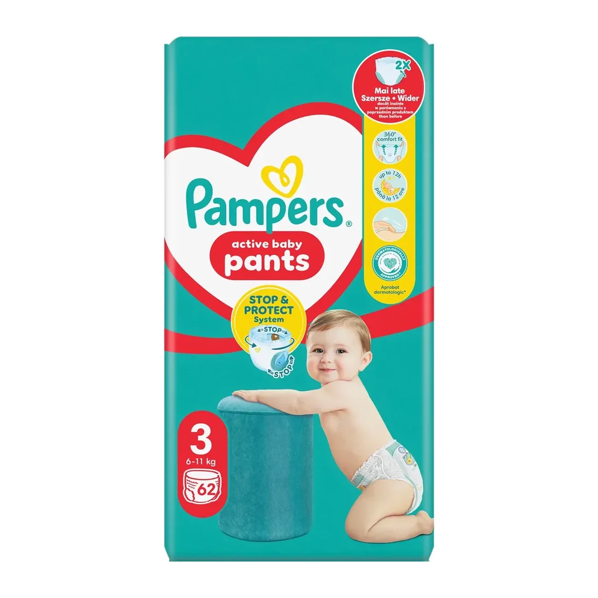 Scutece chilotel Pampers Pants nr.3 (6-11 kg) Jumbo Pack