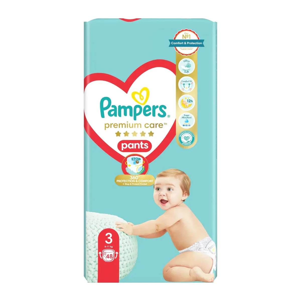 Scutece Pampers Premium Pants Value Pack mărimea 3