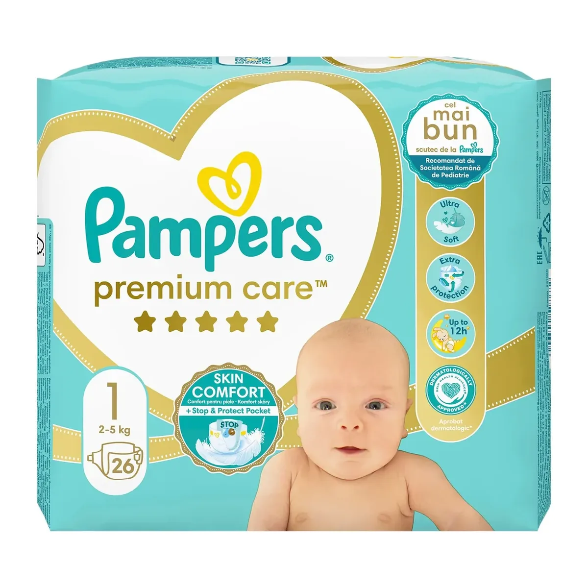 Scutece Pampers Premium mărimea 1 Newborn
