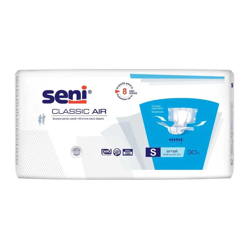 Scutece Seni Classic Air, mărimea S, 30 buc