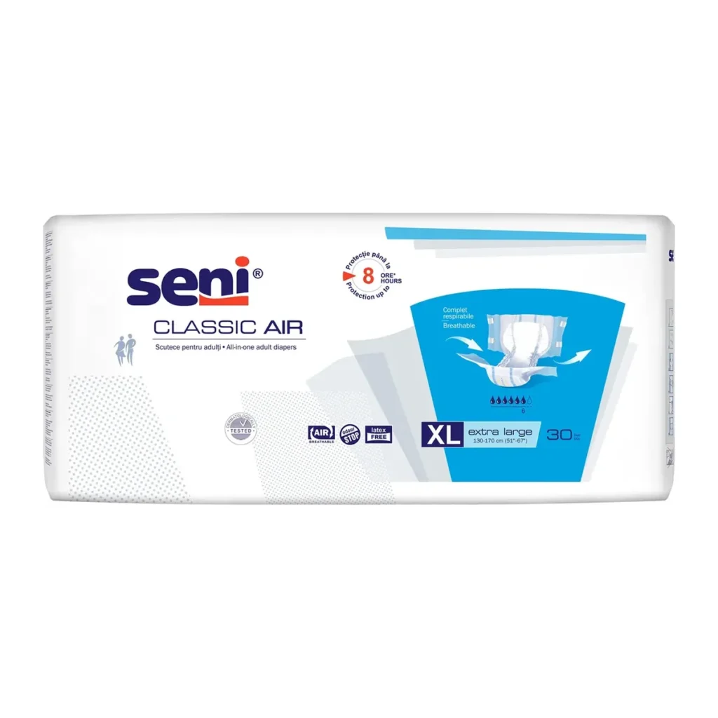 Scutece Seni Classic Air, mărimea XL, 30 buc
