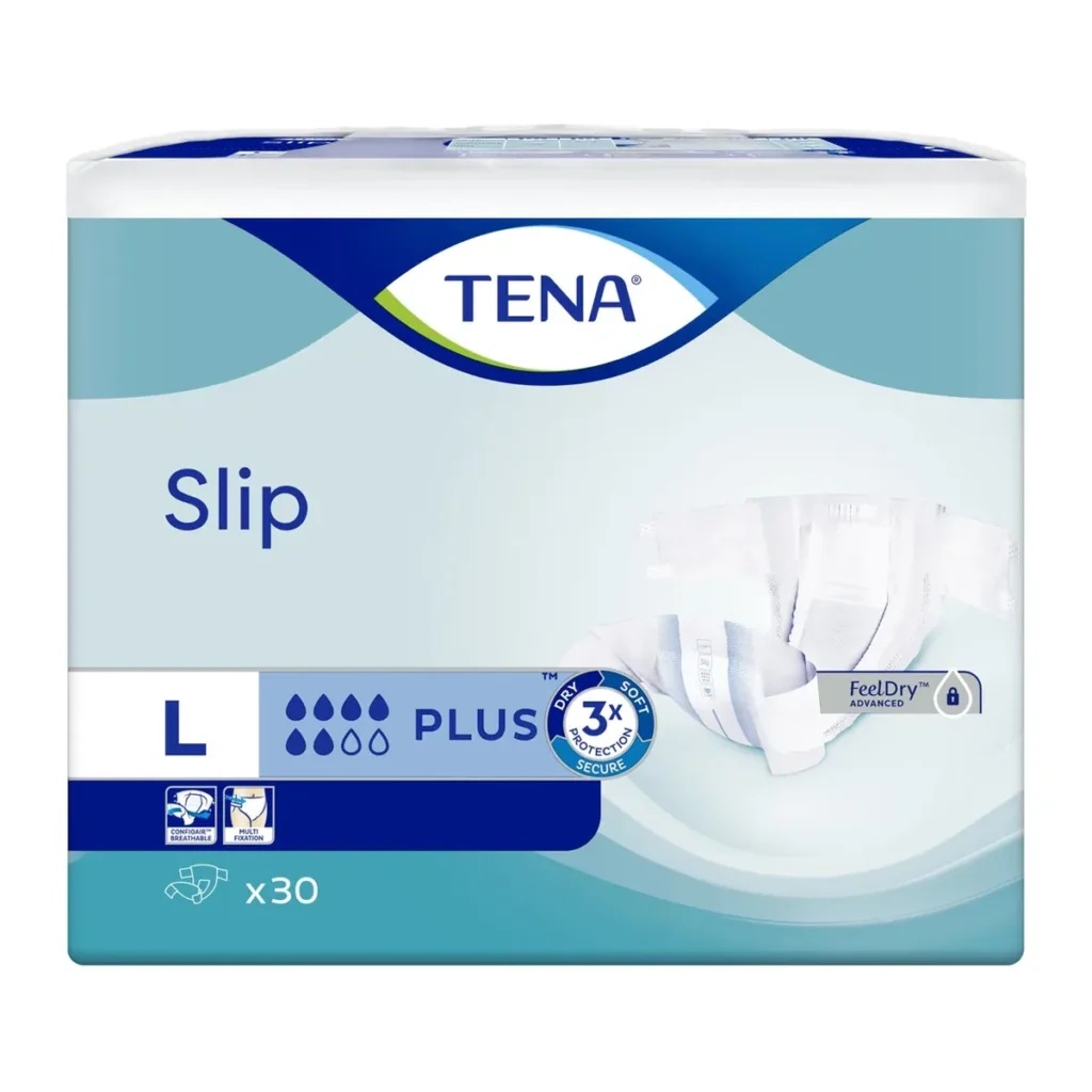 Scutece Tena Slip Plus Large, 30 buc