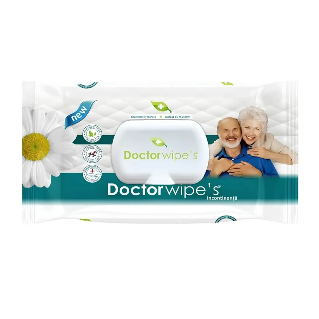 Șervețele umede Doctor Wipes Incontinență, 72 buc