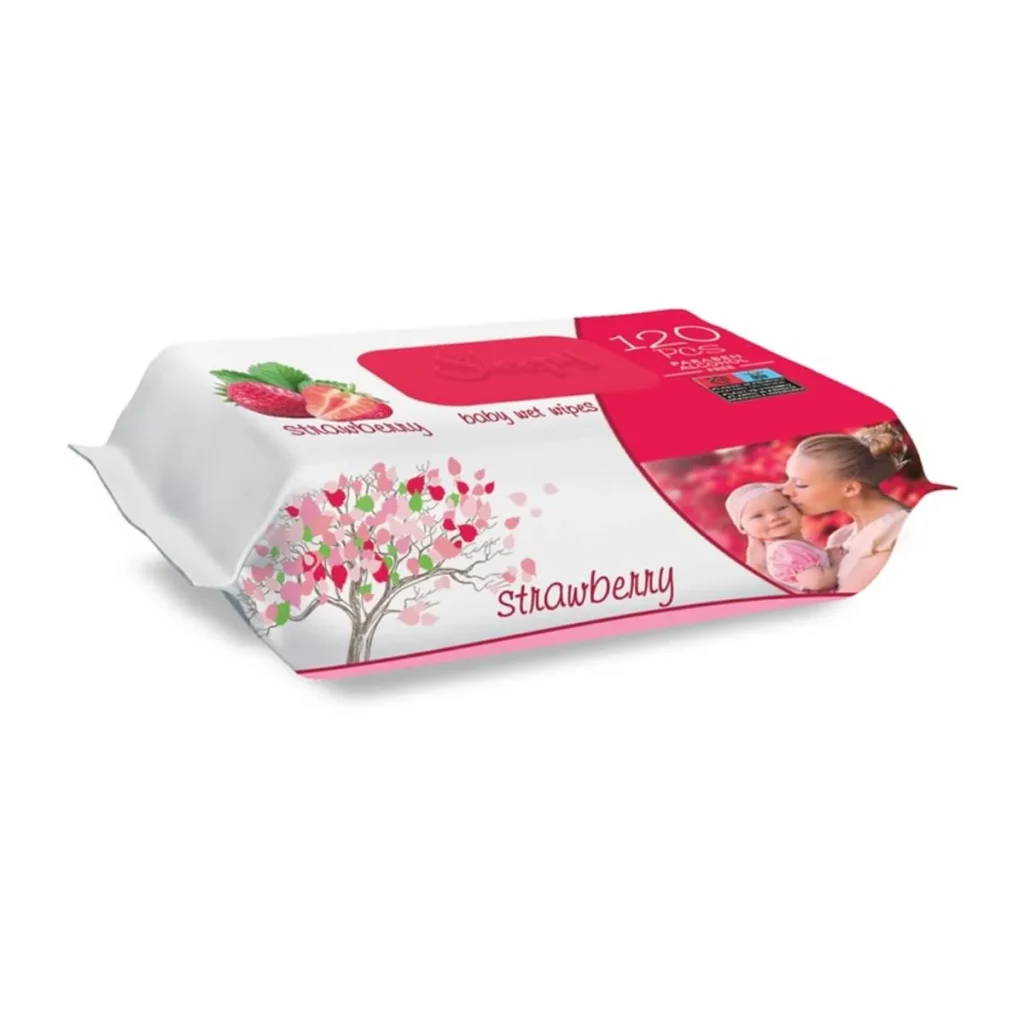 Șervețele umede Sleepy Capsuna, 120 buc