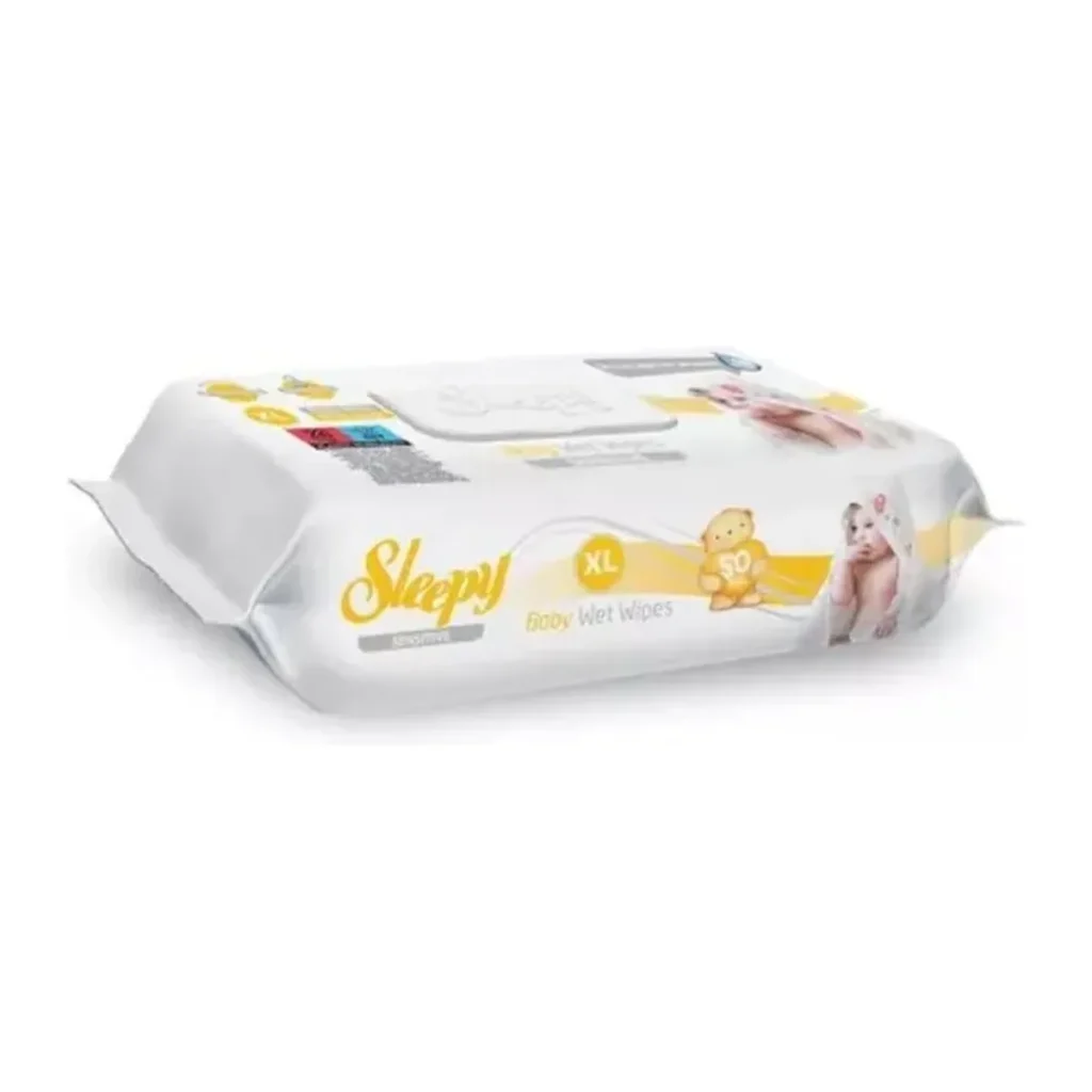 Șervețele umede Sleepy XL Sensitive, 50 buc