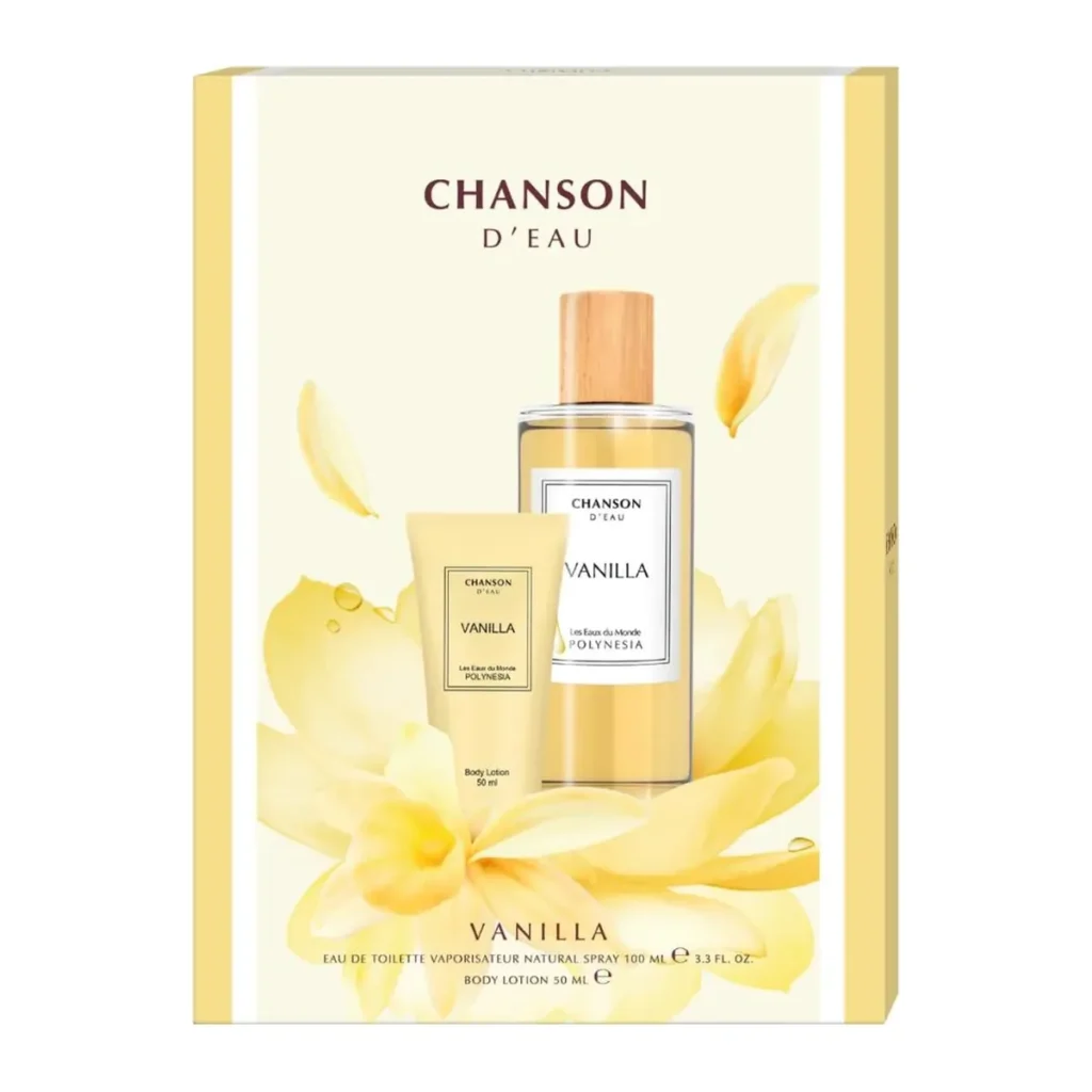Set cadou Chanson Apa de Toaletă Vanilla + Loțiune de Corp, 100 ml