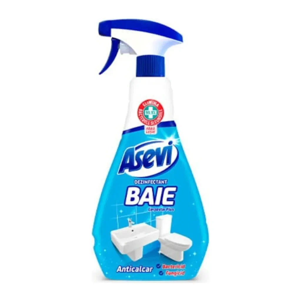 Soluție pentru pardoseli Asevi dezinfectant Băi, 750 ml
