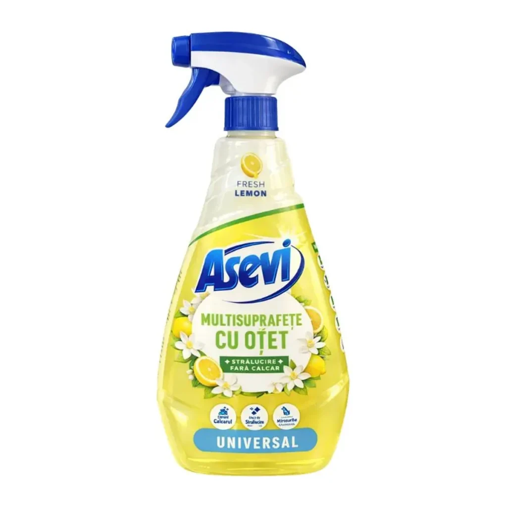 Soluție pentru pardoseli Asevi Multisuprafete cu Otet, 750 ml