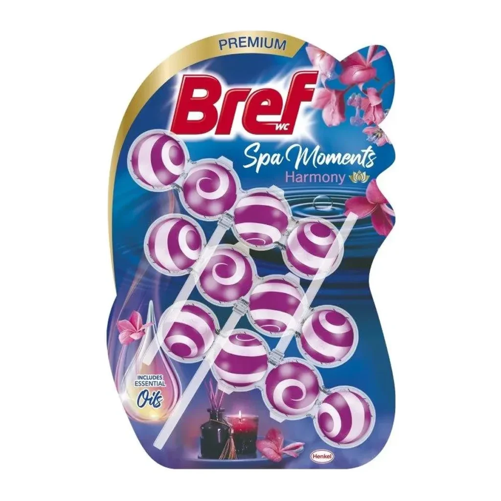 Soluție WC Bref Premium Wellness Harmony 3×50 g
