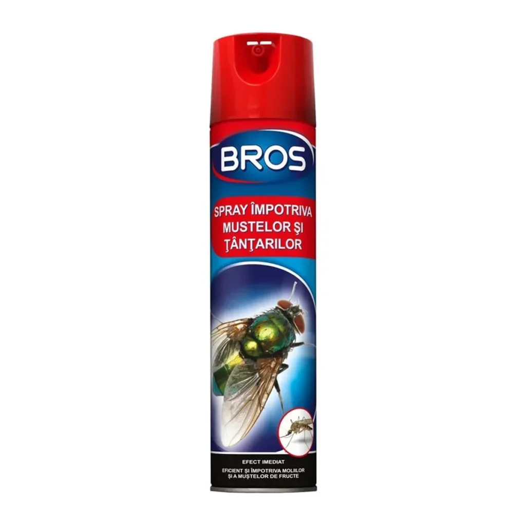 Spray insecticid Bros 018 Zburătoare Muște și Țânțari, 400 ml