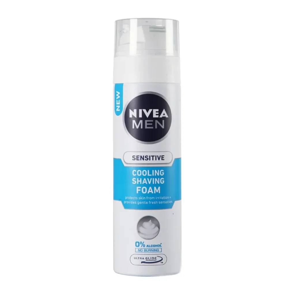 Spumă de ras Nivea Sensitive Cooling, 200 ml