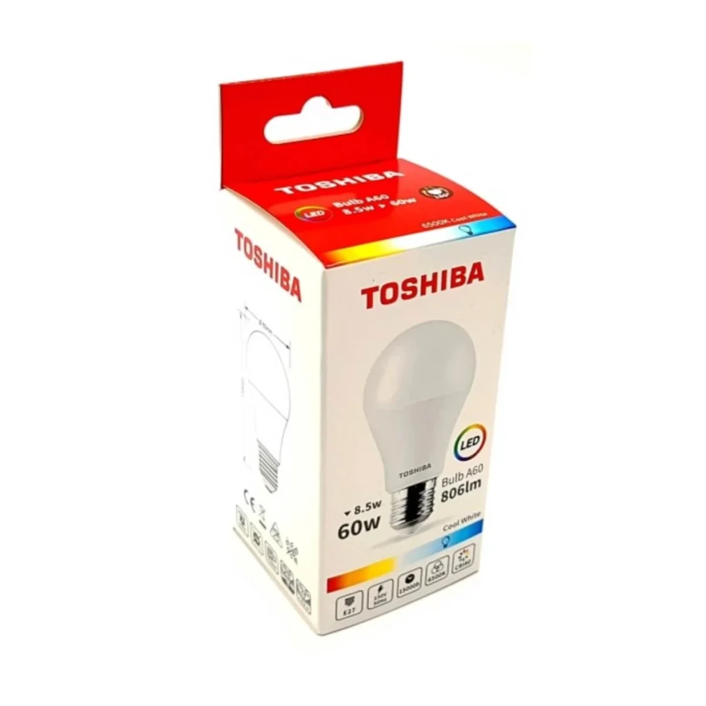 Bec LED Toshiba A60 E27, 8.5W