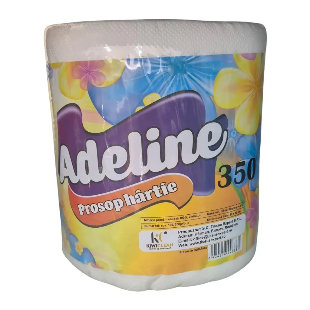 Prosoape de hârtie Alb Adeline, 2 straturi, 250 g